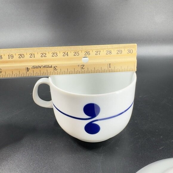 Vintage Arzberg Colon Blue Cup And Saucer Set Porcelain Made In Germany VTG - Picture 4 of 12